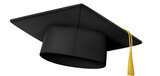 Fototapeta  - Graduate cap hat with tassel, student academic cap