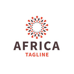 africa logo icon design vector