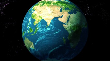 earth and moon