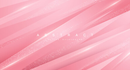 Poster - Elegant Pink background with abstract shape. Trendy abstract background.
