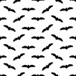 Seamless pattern with bats. Halloween background. Vector illustration.