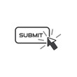icon of submit, submit symbol, vector art.