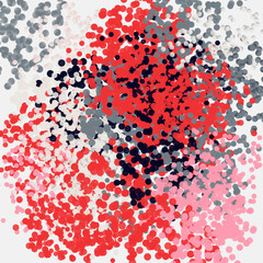 Fototapete - Abstract Vector Graphics Made With Generative Art Approach Using Geometric Shapes
