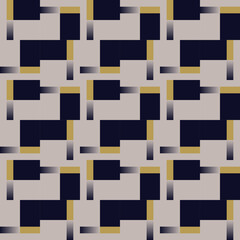 Aufkleber - bauhaus inspired graphic pattern artwork made with abstract vector geometric shapes