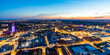 © Westend61 - Germany, Saxony, Leipzig, Panoramic view of illuminated city center at dusk