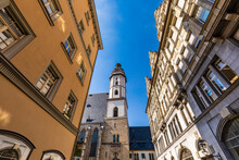Germany, Saxony, Leipzig, Bell Tower OfSaint Thomas Church