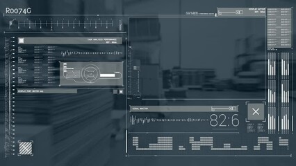 Poster - Animation of data processing over warehouse