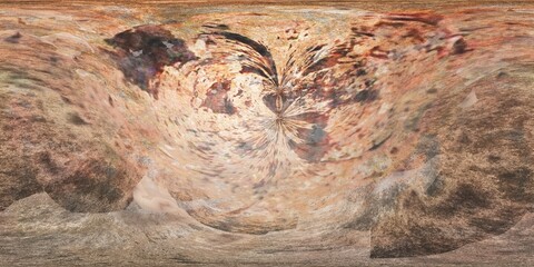 Wall Mural - The texture of the stone. Planetoid. HDRI. equidistant projection. Spherical panorama. panorama 360. environment map, 3D rendering