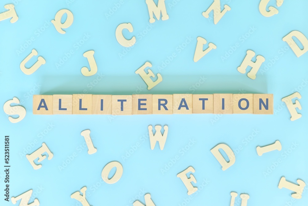 Alliteration figure of speech concept in English grammar class lesson ...