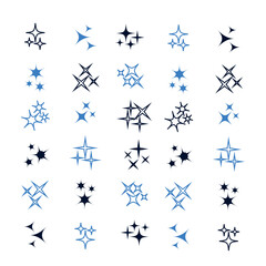 Wall Mural - sparkles light line collection. sparks vector icons set