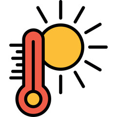 Sticker - Hot Weather Icon