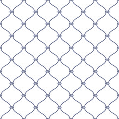 Fishing Net Seamless Pattern in Silhouette Style