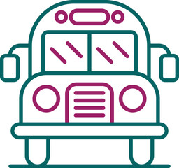 Poster - School Bus Icon