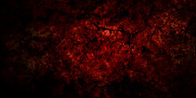 Dark Black And Red Stone Concrete Grunge Texture Background Anthracite Backdrop Panorama. Panorama Dark Grey Black And Red Slate Background Or Texture.	
