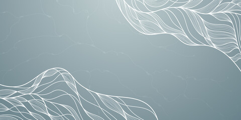 Vintage coloring linear abstract backgrounds. Smooth waves of thin lines of gentle color. Great for printing, posters, flyers, packaging, invitations, postcards, textile designs and other accessories.