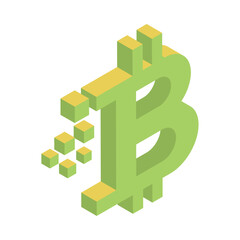 Poster - bitcoin fintech icon