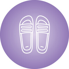 Wall Mural - Slippers Icon