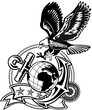 American eagle anchor and Globe