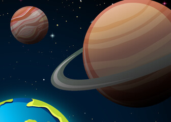 Wall Mural - outer space background wallpaper