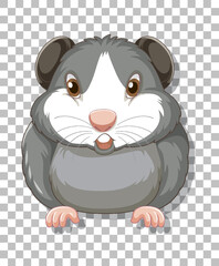 Poster - Hamster in cartoon style