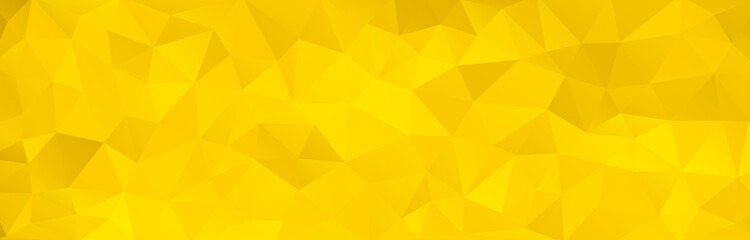 Poster - Yellow tones polygonal background shape, abstract gold color wrinkled background shape. Vector stock.