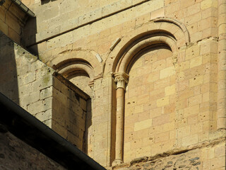 Romanesque Church of El Salvador. (12th-13th century). Detail of the bell tower.
Historic city of Segovia. Spain.