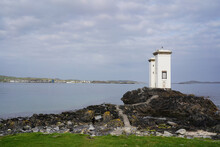 The Carraig Fhada Lighthouse Near Port Ellen On The Isle Of Islay