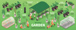 Isometric Nursery Garden Infographics