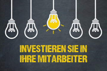 Wall Mural - Investieren Sie in Ihre Mitarbeiter