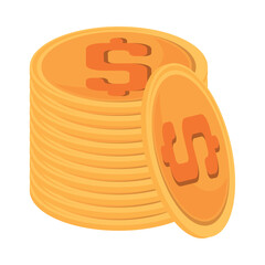 Poster - stack of coins