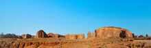 Scenic View To Buttes In Monument Valley
