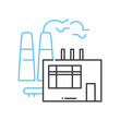 © Nina - factory line icon, outline symbol, vector illustration, concept sign