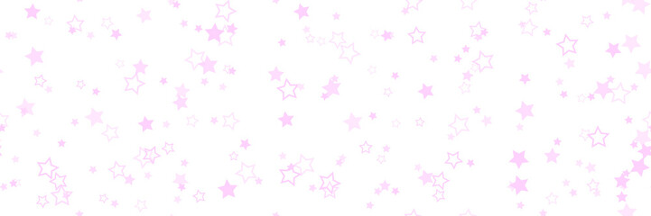 Poster - star pattern background for wide banner. seamless stars background. transparent background. png illu