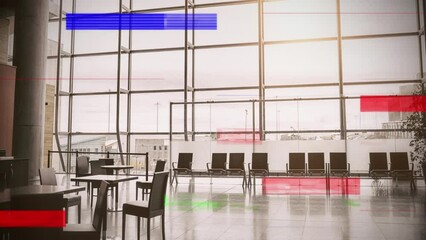Poster - Animation of interference over empty office