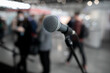 © Семен Саливанчук - Microphone in Conference Seminar room Event Background