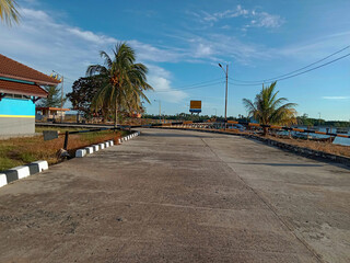 Wall Mural - Tanjung Ru Ferry Port. Pegantungan, Badau, Belitung Island.