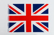 British flag on white background