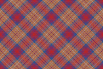 Wall Mural - Tartan plaid background, diagonal check seamless pattern. Vector fabric texture for textile print, wrapping paper, gift card, wallpaper.