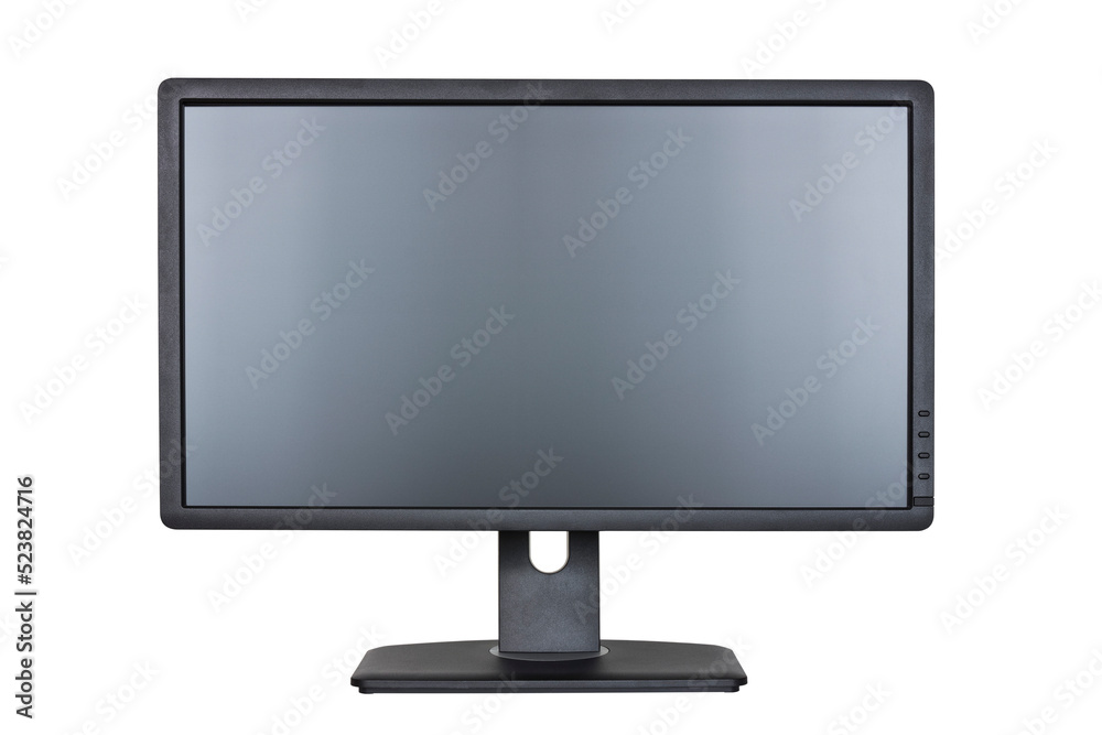 Lcd flat monitor, front view Stock Photo | Adobe Stock