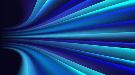 Poster - abstract light speed effect blue tech connection innovation future digital technology banner movemen