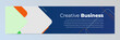 Modern abstract linkedin banner template	