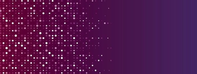 Poster - Purple abstract geometric background frame. Texture of hexagons. Linear pattern of cells, honeycomb. Design of banner, poster website, frame social networks, business. Vector illustration.