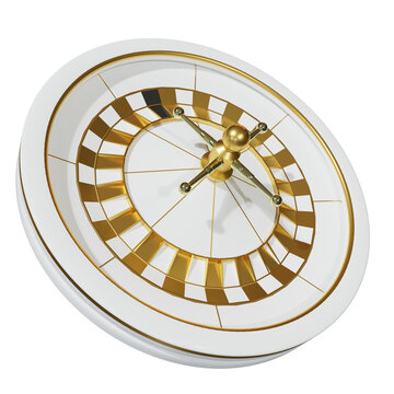 3d white gold roulette element