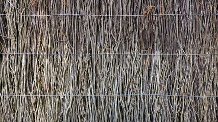 Sticker - brushwood fencing background