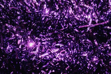 Wall Mural - purple tinsel background