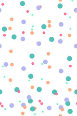 Poster - colorful dots seamless pattern. seamless pattern with dots. colorful background. transparent backgro