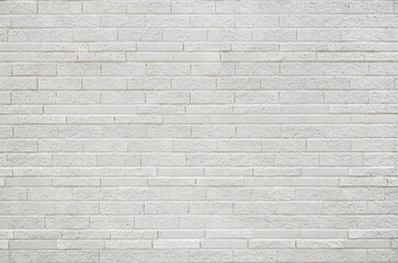  White brick tile wall texture background. Vintage and modern exterior or interior backdrop design.