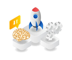 Poster - Rocket launch strategy brain ideas