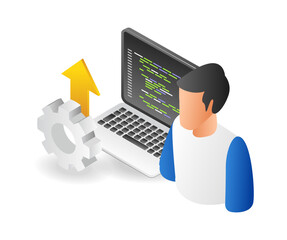 Poster - Programmer writing process