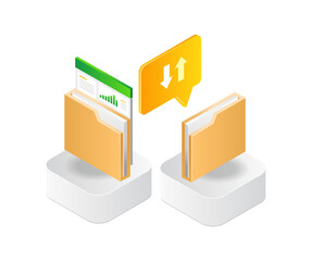 Aufkleber - Data transfer between platforms